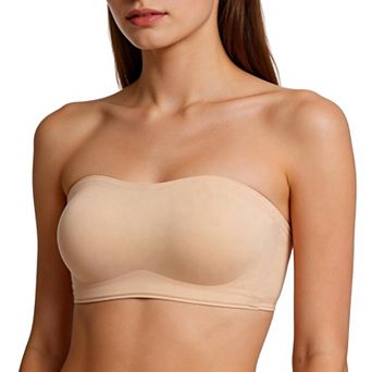 Wirefree Strapless Bandeau Bra Non Slip Seamless Padded Invisible Comfort Fit