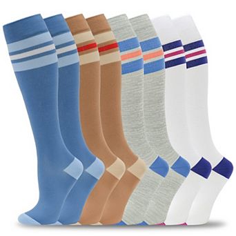 8 Pairs Compression Socks For Men Women Athletic Support For Running Nursing Travel