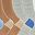 Blue Brown White