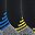 Blue Yellow Grey White