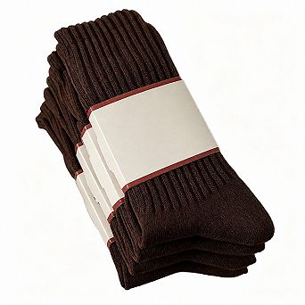 4 Pairs Cotton Slouchy Crew Socks Unisex Soft Seamless