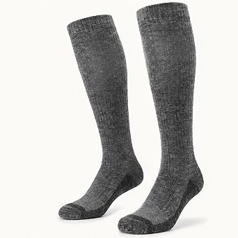 Alpaca Merino Wool Compression Socks 15-20mmHg Graduated Support Wicking 1 pk