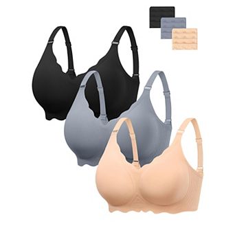 Wireless Push Up Seamless T Shirt Bra Comfort Adjustable Support