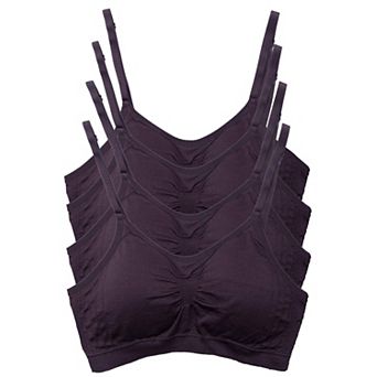 4-Pack Womens Wireless Seamless Removable Pad Cami Bralettes