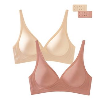 Deep V Push Up Wireless Bralette Smooth Seamless Comfort Bra