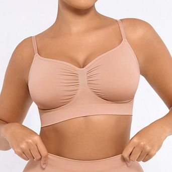 FeelinGirl Everyday Wireless Bra Unlined Soft Bra