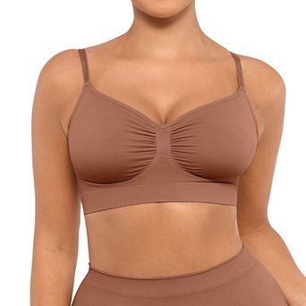 FeelinGirl Everyday Wireless Bra Unlined Soft Bra