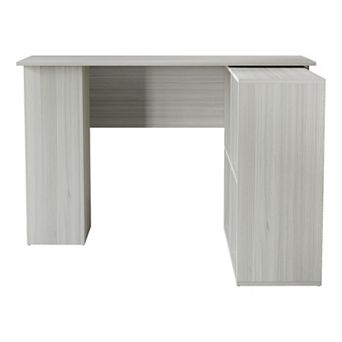 L-Shape Writing Desk with Cabinet