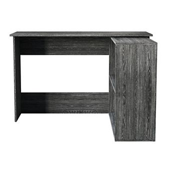 L-Shape Writing Desk with Cabinet