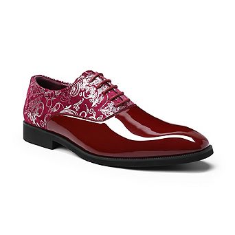 Men's Dress Shoes Paisley Print Retro Business Casual Oxford Shoes