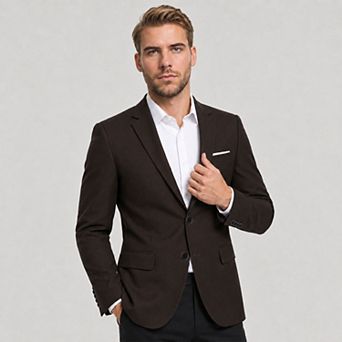 Men's Suit Blazer Two-Button Modern Fit Dress Jacket Business Sport Coat