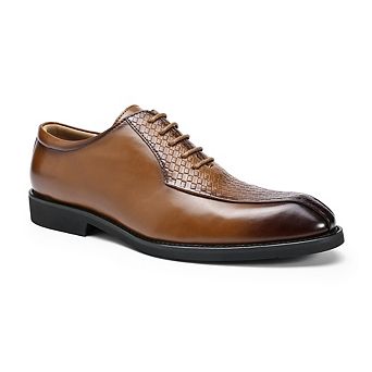 Men's Dress Shoes Burnished Finish Retro Business Oxford Shoes