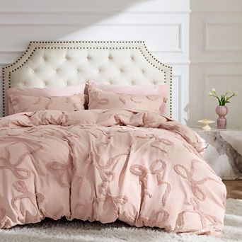 Bedsure Boho Duvet Cover - Tufted Boho Bedding, Distressed Vintage Embroidery Bedding for All