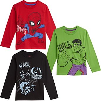 Marvel Avengers 3-Pack Long Sleeve T-Shirts