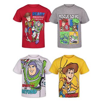 Disney's Toy Story 4-Pack Short Sleeve T-Shirts