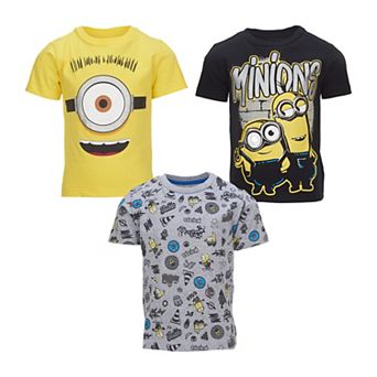 Despicable Me Minions 3-Pack Short Sleeve T-Shirts
