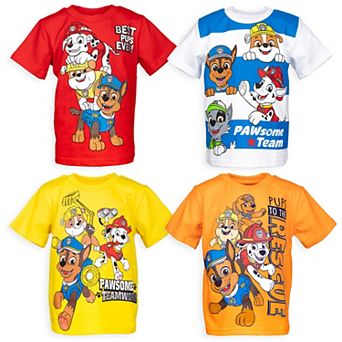 Nickelodeon Paw Patrol 4-Pack Short Sleeve T-Shirts