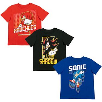 SEGA Sonic the Hedgehog 3-Pack Short Sleeve T-Shirts