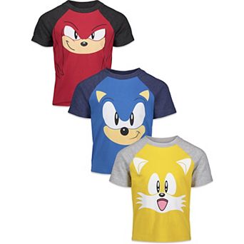 SEGA Sonic the Hedgehog 3-Pack Short Sleeve T-Shirts