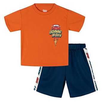 Disney Cars Lightning McQueen Racing 2 pc T-Shirt and Shorts Set