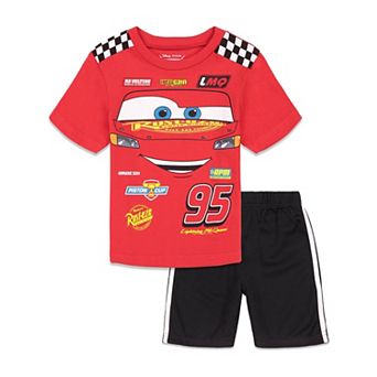 Disney Cars Lightning McQueen Racing 2 pc T-Shirt and Shorts Set