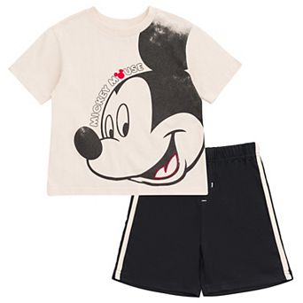 Disney's Mickey Mouse 2 pc Graphic Tee and Mesh Shorts Set