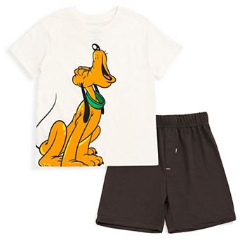 Disney's Mickey Mouse 2 pc Graphic Tee and Mesh Shorts Set