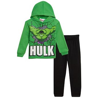 Marvel Avengers The Hulk Fleece Hoodie and Pants Set