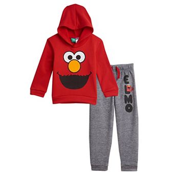 Sesame Street Elmo Fleece 2 pc Hoodie and Joggers Set