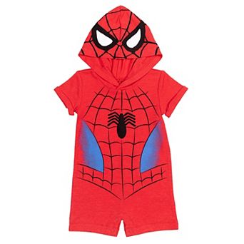 Marvel Spider-Man Cosplay Hooded Romper