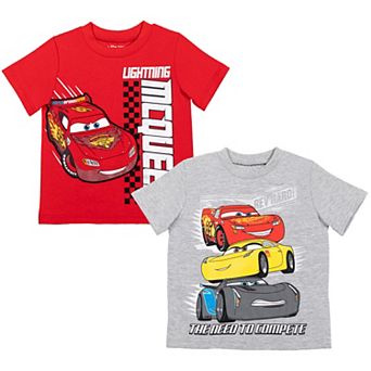 Disney Cars Lightning McQueen 2-Pack Short Sleeve T-Shirts