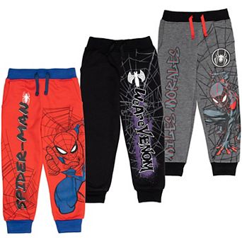 Marvel Spider-Man 3-Pack Fleece Jogger Pants