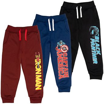 Marvel Avengers 3-Pack Fleece Jogger Pants