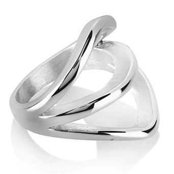 ELYA Women's Polished Free Form Split Band Ring