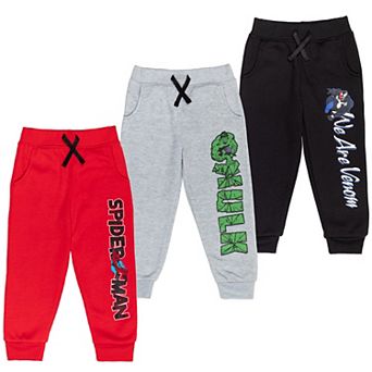 Marvel Comics 3-Pack Fleece Jogger Pants