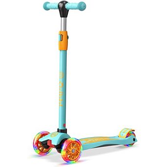 Dribbl 3-Wheel Kids Scooter Lean-to-Steer Adjustable Handlebar Anti-Slip Deck Ages 3+ 165 lbs