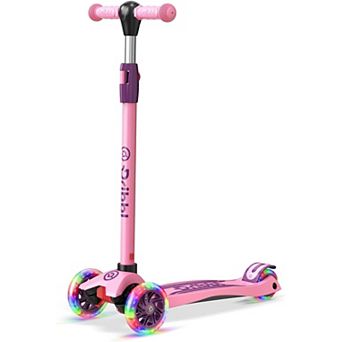 Dribbl 3-Wheel Kids Scooter Lean-to-Steer Adjustable Handlebar Anti-Slip Deck Ages 3+ 165 lbs