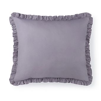 DormCo Rainha Cotton Dutch Euro Pillow - With Ruffled Flange