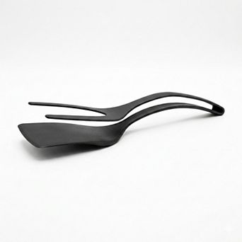 All-in-One Non-Stick Egg & Pancake Flipping Tongs Scratch-Free Heat-Resistant Spatula