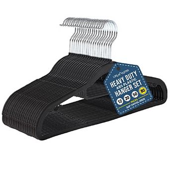 Versatile Clothes Hanger Set Space-saving Dry And Wet Clothes Hanger Set With 360° Swivel Hook