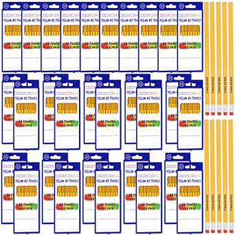 Color Swell Yellow #2 Bulk Pencils 30 Pack, 10 per Pack (300 Total)