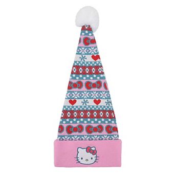 Women's Hello Kitty Holiday Pattern Santa Hat