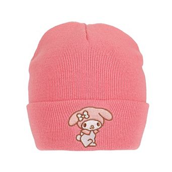 Women's My Melody Embroidered Character Art Cuff Beanie