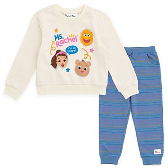 Ms. Rachel 2 pc Fleece Sweatshirt and Joggers Set
