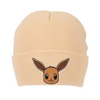 Women's Pokemon Rib Knit Embroidered Eevee Beanie