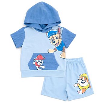 Paw Patrol 2 pc Hooded Tee and Shorts Set