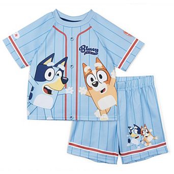 Bluey Baseball Jersey and Shorts Set