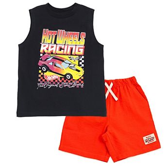 Hot Wheels Racing 2 pc Tank Top and Shorts Set