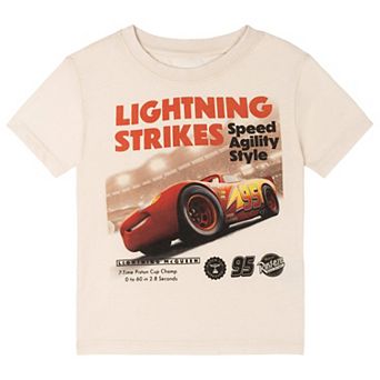 Disney Cars Lightning McQueen Short Sleeve T-Shirt