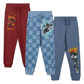 Monster Jam 3-Pack Fleece Jogger Pants